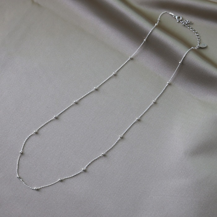 벤앤쿠 Small ball chain (necklace) - Silver